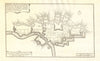 Sedan. Plan of town/city & fortifications. Ardennes. DE FER 1705 old map