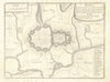 'Nanci'. Nancy. Fortifed town/city plan. Meurthe-et-Moselle. DE FER 1705 map