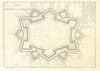 Phalsbourg. Plan of town/city & fortifications. Moselle. DE FER 1705 old map