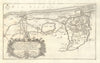 Environs de Dunquerke, de Furnes et de Nieuport. Dunkirk Veurne. DE FER 1705 map
