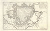 'Ipres'. Ypres. Plan of town/city & fortifications. Belgium. DE FER 1705 map
