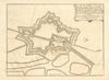 'Sas de Gand'. Sas van Gent. Fortified town/city plan. Belgium. DE FER 1705 map