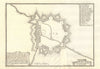 Ath, Belgium. Plan of town/city & fortifications. DE FER 1705 old antique map