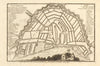 Amsterdam. Plan of town/city & fortifications. Netherlands. DE FER 1705 map