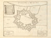 'Naerden'. Naarden. Fortifed town/city plan. Netherlands. DE FER 1705 old map