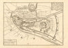 'Liege'. Liège. Plan of town/city & fortifications. Belgium. DE FER 1705 map