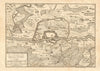 'Les environs des Francfort'. Frankfurt am Main. Hessen. DE FER 1705 old map