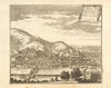 View of Heidelberg & Neckar River, Baden-Württemberg. DE FER 1705 old print