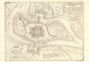 'Le Fort Louis du Rhein'. Fort-Louis, Bas-Rhin. DE FER 1705 old antique map