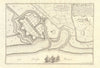 'Carls-Bourg', now Bremerhaven. Carlsburg town/city plan. DE FER 1705 old map