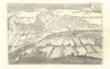 'Veue de Nice'. View of the city of Nice, Alpes-Maritimes. DE FER 1705 print