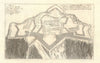 'La forteresse de Mont-Melian'. Montmélian fortress. Savoie. DE FER 1705 map