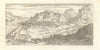 'Veue de Mont Melian du costé de la Perouse'. Montmélian, Savoie. DE FER 1705