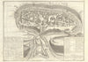 'Kamieniec Podolski'. Kamianets-Podilskyi town plan. Ukraine. DE FER 1705 map