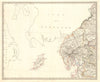 NORTH WEST ENGLAND. Lake District Isle of Man Cumbria Westmorland. SDUK 1845 map