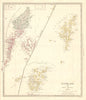 SCOTLAND ISLANDS. Western Isles. Orkneys, Shetlands and Hebrides. SDUK 1845 map