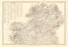 IRELAND North Sheet. List of round towers Cloigtheach Cloigthithe. SDUK 1845 map