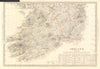 IRELAND South Sheet. Population by counties & towns. Churches. SDUK 1845 map