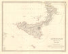 ANCIENT ITALY SOUTH. Sicily Brutii Melita Malta. Original colour. SDUK 1845 map