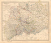 NORTHERN GERMANY. Holstein Hanover Mecklenburg Prussia Saxony. SDUK 1845 map
