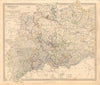 NORTHERN GERMANY. Holstein Hanover Mecklenburg Prussia Saxony. SDUK 1845 map