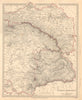 AUSTRIAN DOMINIONS. Galizia Eastern Hungary Transylvania Galicia. SDUK 1845 map