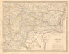 RUSSIA. Astrakhan Kostroma Viatra Perm Penza Saratov Kazan Tambor. SDUK 1845 map
