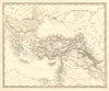 TURKISH / OTTOMAN EMPIRE in Europe & Asia. Kingdom of Greece. SDUK 1845 map