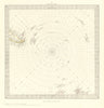 SOUTH POLE ANTARCTIC. Gnomonic Projection. To 45˚ S Latitude. SDUK 1846 map