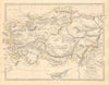 TURKEY. Asia Minor provinces. Karamania Adana Itchi Cyprus. SDUK 1846 old map