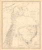 ANCIENT SYRIA. Levant; Sinai. wanderings of the Israelites. SDUK 1846 old map