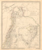 LEVANT. Syria Palestine Lebanon (Modern). Inset Sinai. SDUK 1846 old map