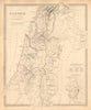 PALESTINE in the time of Our Saviour. Ancient Jerusalem. Israel. SDUK 1846 map