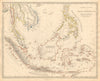 MALAY ARCHIPELAGO. Indonesia Malaysia Philippines Indochina. SDUK 1846 old map