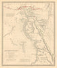 ANCIENT EGYPT. Nile Valley ancient names & sites. Original colour. SDUK 1846 map