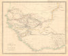 WEST AFRICA I Explorers' routes Senegal Ashanti Ivory Gold Coast. SDUK 1846 map