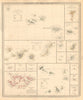ATLANTIC ISLANDS. Azores Faeroes Madeira Canary Bermuda Falklands. SDUK 1846 map