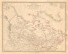 BRITISH NORTH AMERICA. Canada pre Oregon Treaty. Russian America. SDUK 1846 map