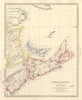 NOVA SCOTIA & New Brunswick Quebec Prince Edward's Island. Canada. SDUK 1846 map
