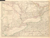 GREAT LAKES. Upper Canada districts <1849 Lake Huron Erie Ontario. SDUK 1846 map