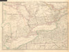 GREAT LAKES. Upper Canada districts <1849 Lake Huron Erie Ontario. SDUK 1846 map