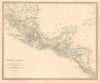 SOUTHERN MEXICO & CENTRAL AMERICA. Yucatan Belize Mosquito Coast. SDUK 1846 map