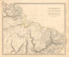 AMAZONIA. Showing Indian tribes. Guyana Surinam Brazil. Recife. SDUK 1846 map