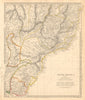 SOUTH BRAZIL PARAGUAY URUGUAY. Bahia Minas Gerais Sao Paolo. SDUK 1846 old map