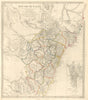NEW SOUTH WALES based on Cunningham routes. SYDNEY city plan. SDUK 1846 map