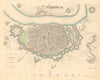ANTWERP ANTWERPEN ANVERS. Town city map. Schelde forts Lillo. SDUK 1847