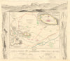 ATHENS. Αθήνα. Antique town city map plan; inset Acropolis. SDUK 1847 old