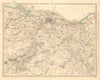 EDINBURGH & ENVIRONS. Leith Linlithgow Peebles Haddington. SDUK 1847 old map