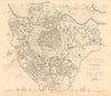 VIENNA WIEN. Antique town city map plan. Principal building profiles. SDUK 1847