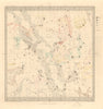 ASTRONOMY CELESTIAL. Star map. Star chart. IV. Winter Solstice. SDUK 1847